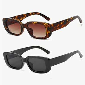 Retro Trendy Narrow Sunglasses